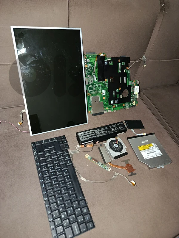 Asus F3F Laptop Spare Parts Bundle (Motherboard, LCD, Keyboard & More)