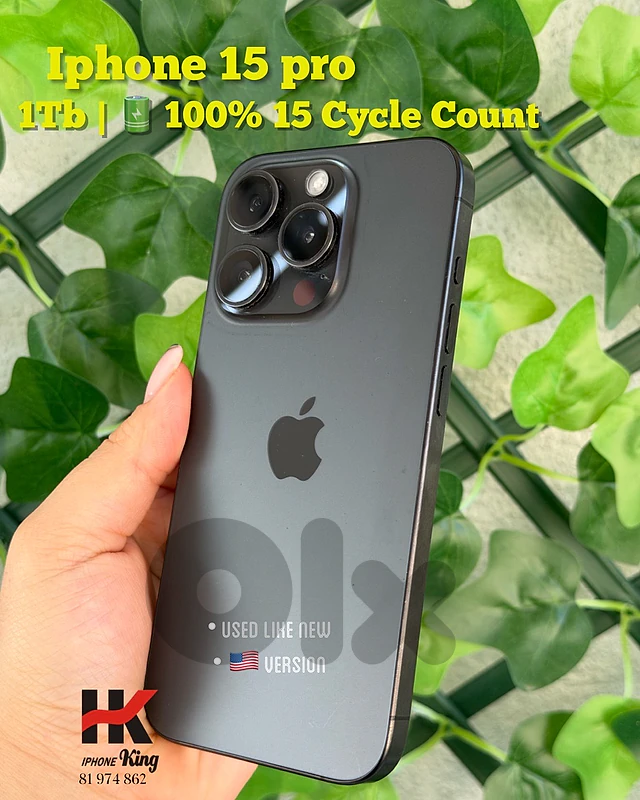 iphone 15 pro 1tb ( available colors: black & natural titanium)