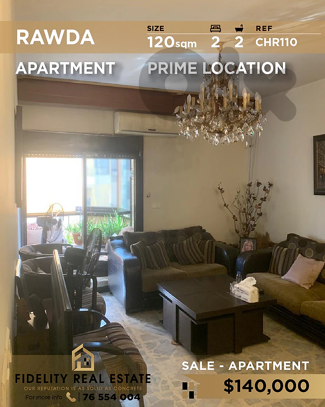 Apartment for sale in Rawda CHR110 شقة للبيع في روضة