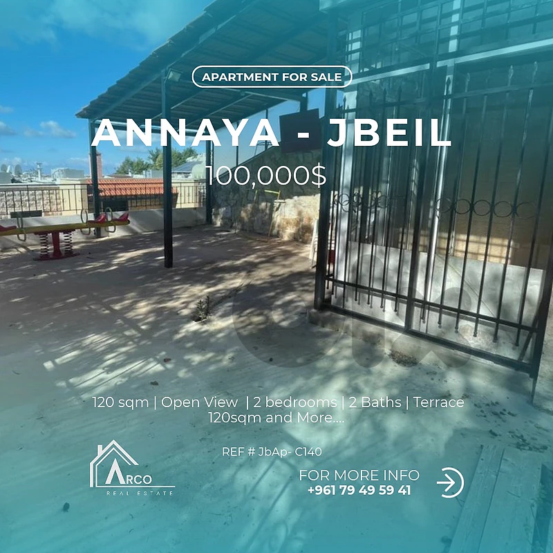 Apartment For Sale In Annaya Jbeil With a Huge Terrace