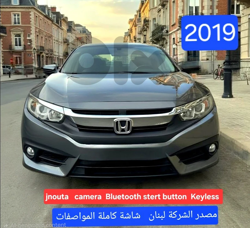 2019  Honda civic مصدر الشركة لبنان زوائد