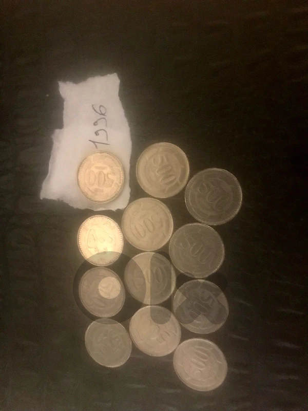 500 Lebanese lira different editions