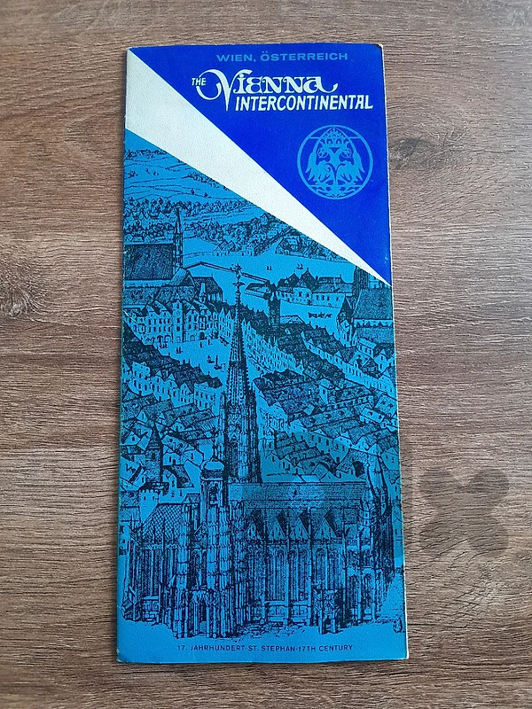 vintage 60' Vienna intercontinental brochure