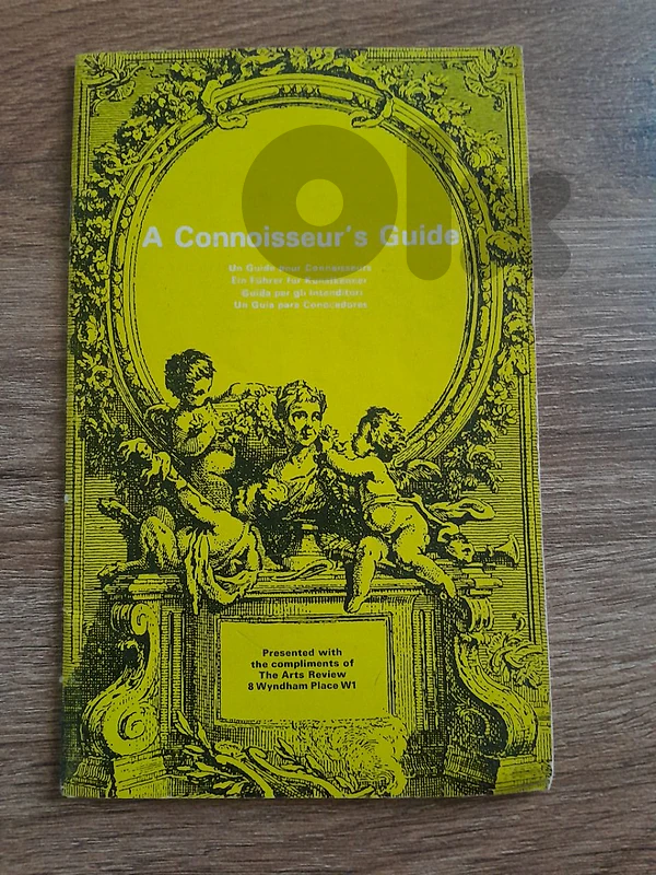 vintage booklet titled "A Connoisseur's Guide" Art guide booklet