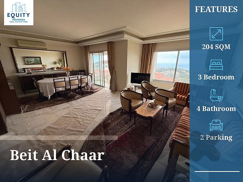 Furnished 204 SQM Apartment For Sale In Beit Al Chaar Belle V #JH45331