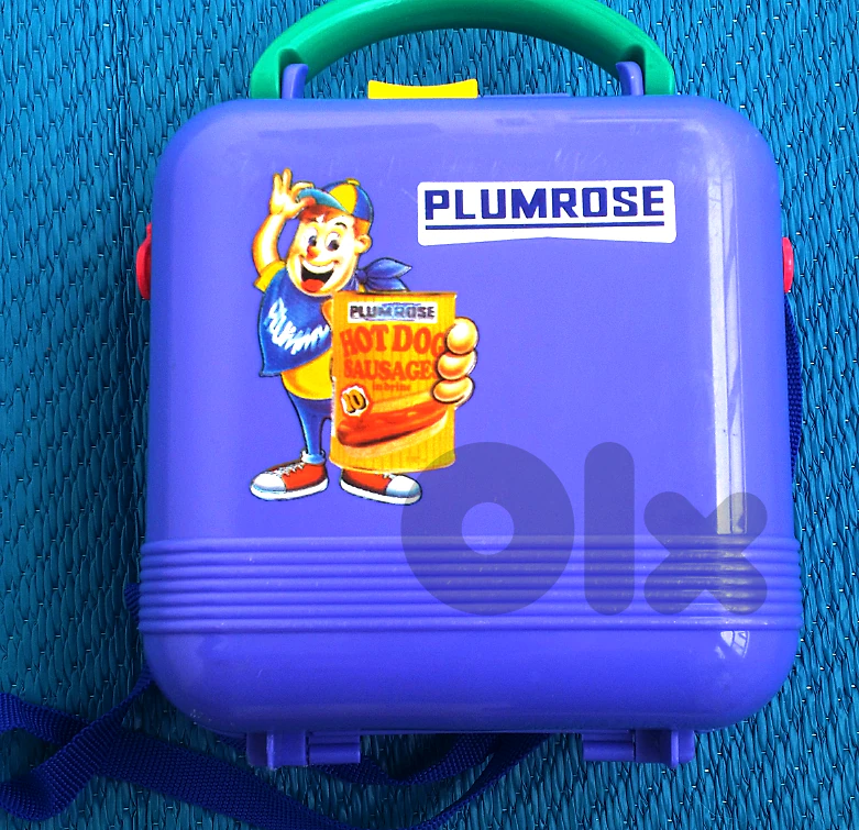 Plumrose Kids Lunch Box - Purple - With Strap - Like New