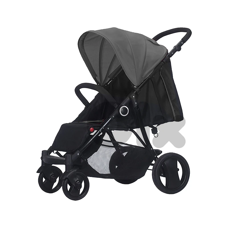 Baby Stroller with Swivel and Brakes Front Wheel - عربة أطفال
