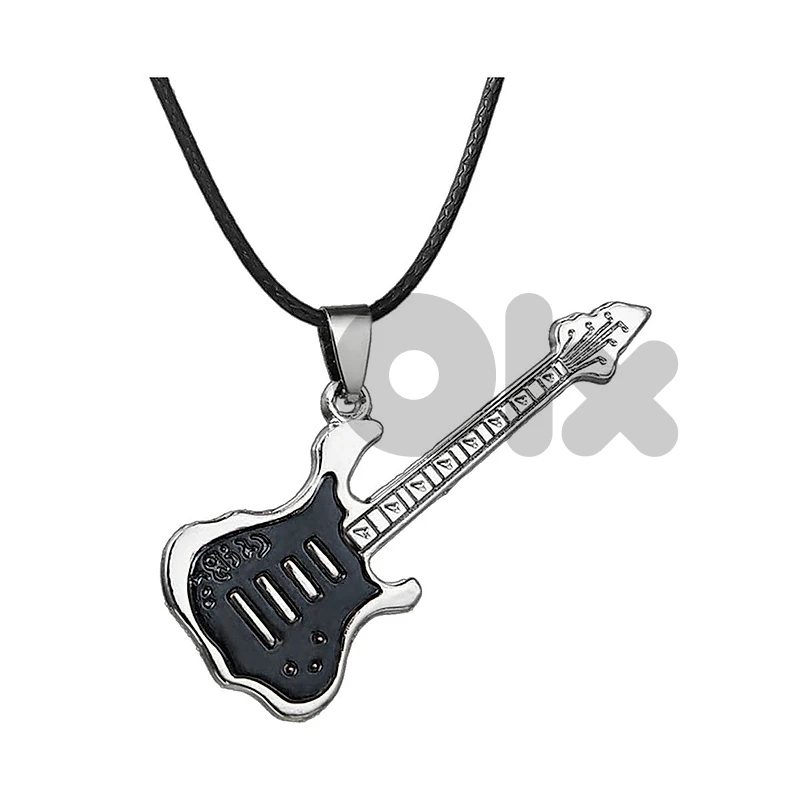 Signature MG-111 Black Electric Guitar Necklace