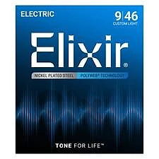 Elixir Strings Electric Polyweb Custom Light