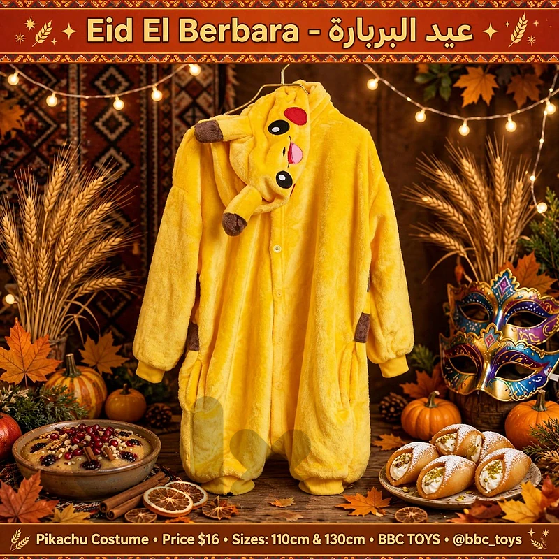 Pikachu pokemon costume