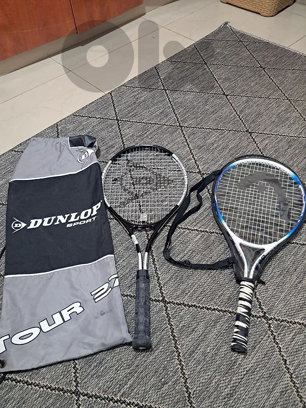 2 rackets with bag 2 rackets with bag