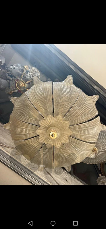 Vintage lustre murano 1970’s ثرية بلفنير مورانو ايطالية لون عسلي Vintage lustre murano 1970’s ثرية بلفنير مورانو ايطالية لون عسلي