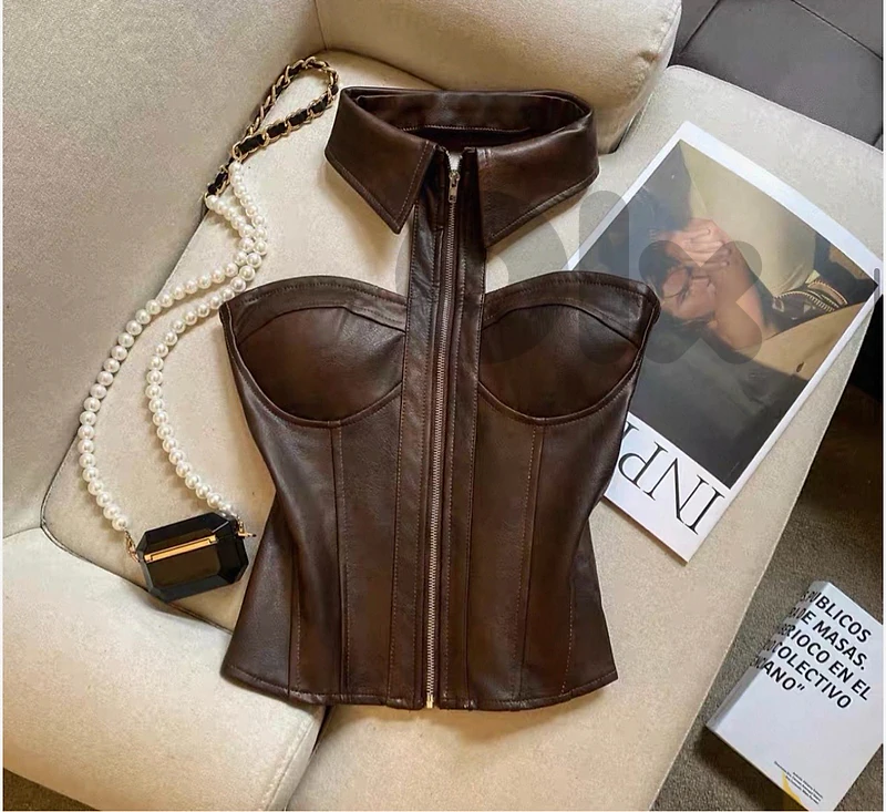 🤎🖤 Leather Corset Top – Available in 2 Colors 🤎🖤 Leather Corset Top – Available in 2 Colors