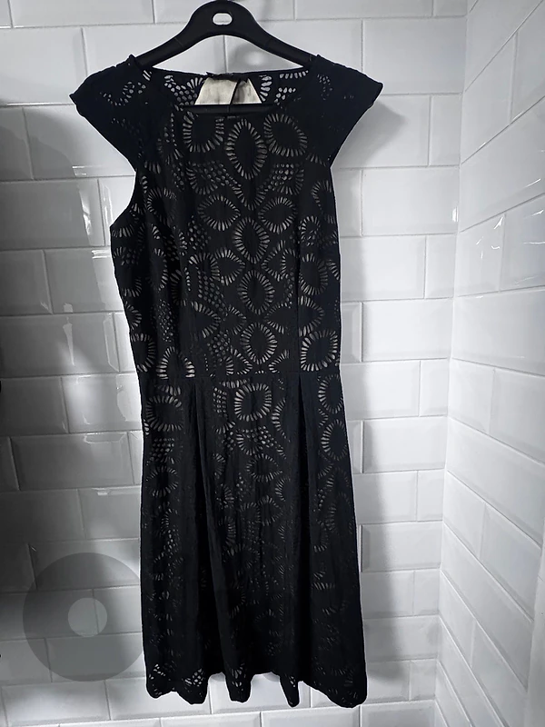 Roman black lace dress