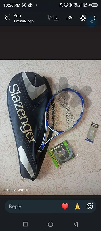 full set tennis equipment racket+bag+spare parts no hand grip