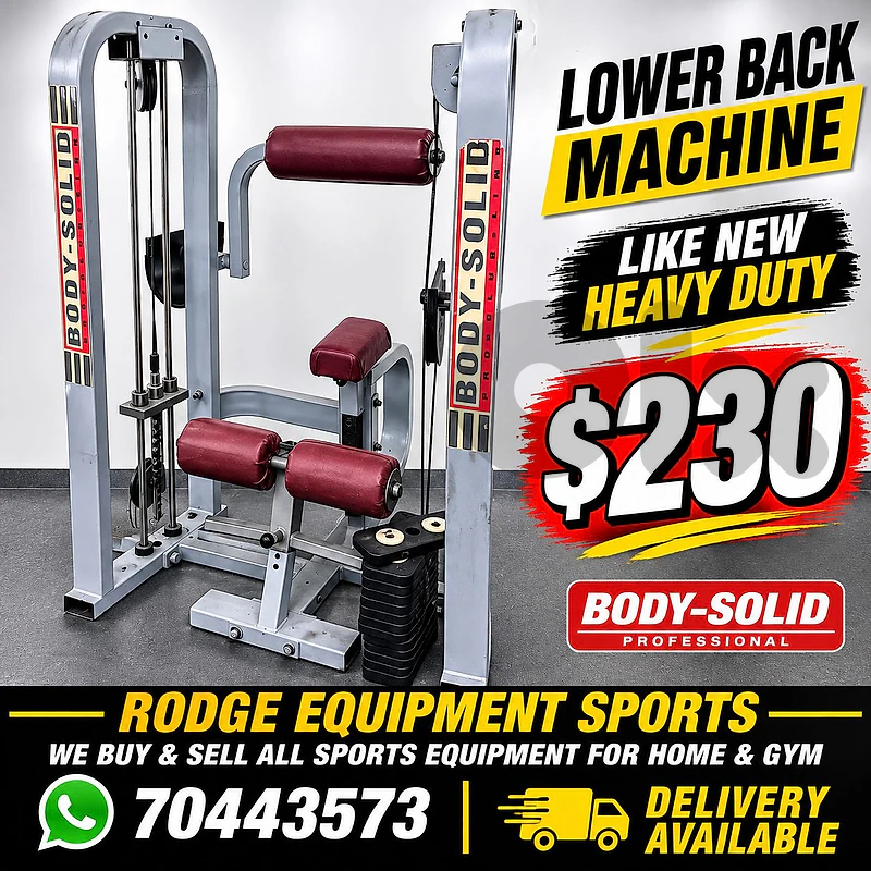 Lower back machine like new heavy duty