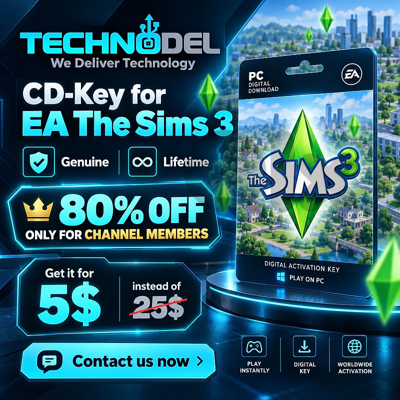 CD-key for EA Sims 3 lifetime