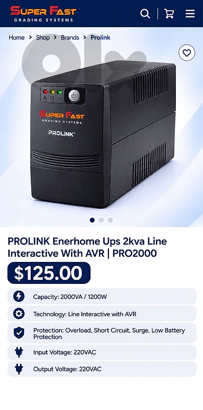 Brand New Prolink Enerhome UPS PRO2000.