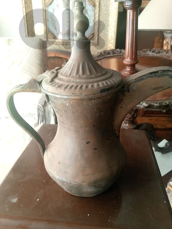 مصب قهوة عربي نحاس احمر قديم انتيك اصلي