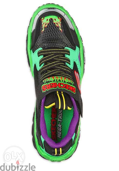 Boys Skechers Kids Turbo Speed Black/Lime 1