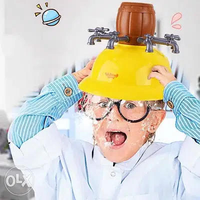 Wet Head Hat Bucket Faucet Water Roulette
