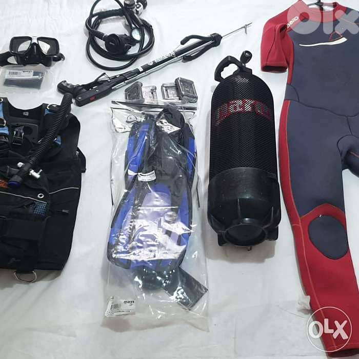 Full diving equipment steel tank 15 L Mares 0
