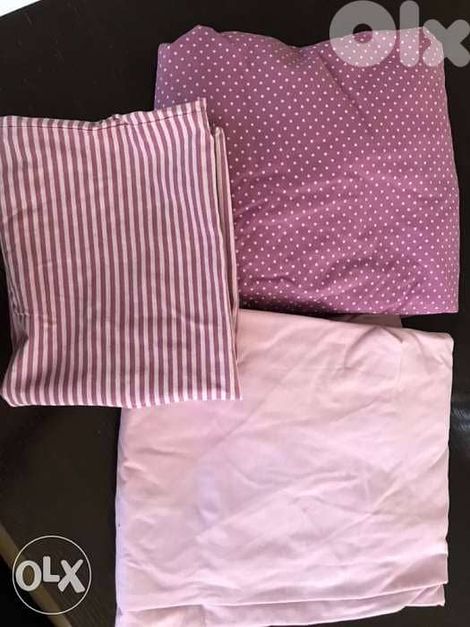 2 bed set 3 pieces each one size 150 x 205 cm بدل لتخت مفرد ونصف 0