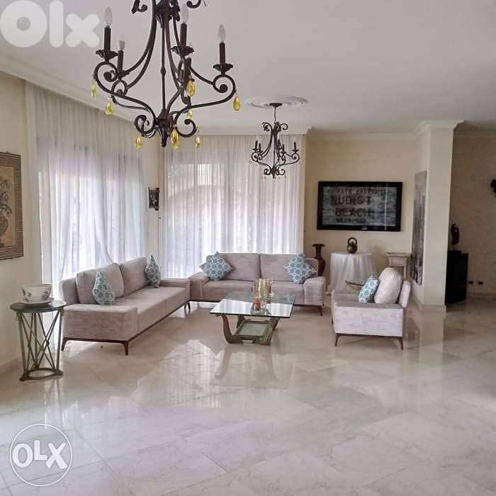 Ground floor apartment with a lovely garden for sale in dawhet el hoss 0