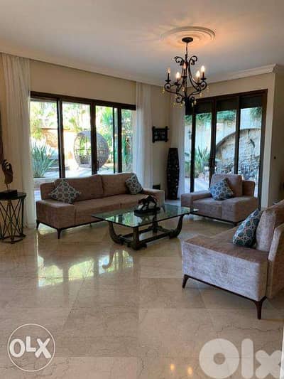 Ground floor apartment with a lovely garden for sale in dawhet el hoss