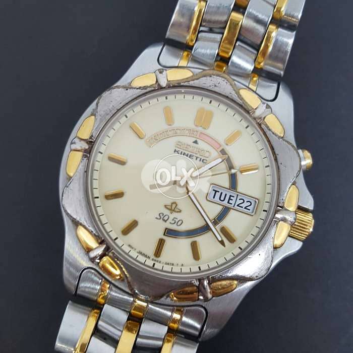 Seiko kinetic SQ50 day & date. 7