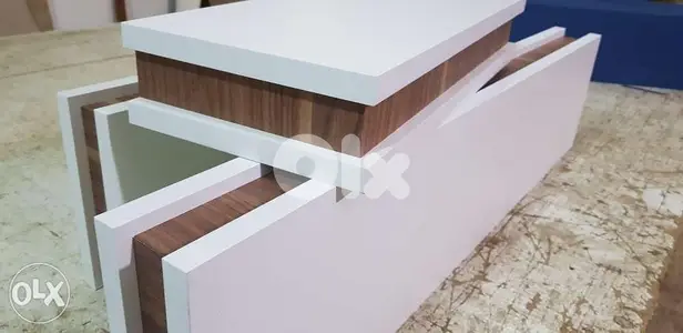رفوف لاميكا ابيض و جوزي