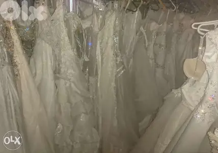 فساتين الأعراس جاهزة الأن داخل صالة العرض