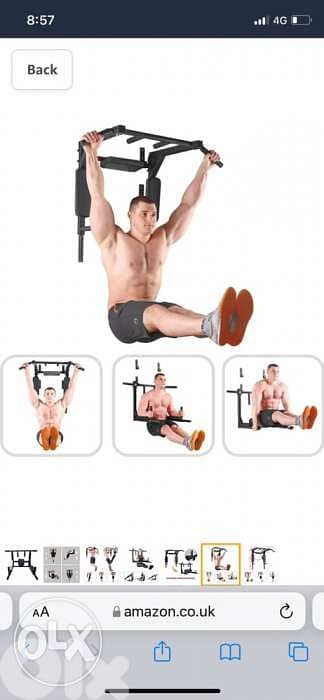 Multi Wall Mounted Adjustable Knee Raise Pull Chin Up Bar Dips Station 5
