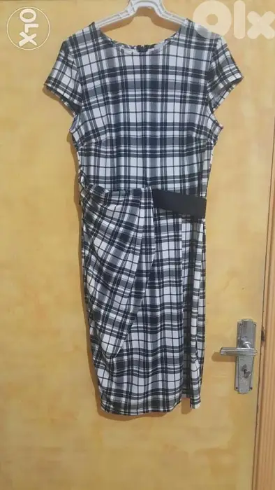 ASOS checkered dress 40 42 new