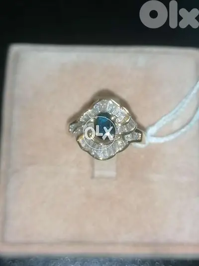 Vintage diamond & saphire ring