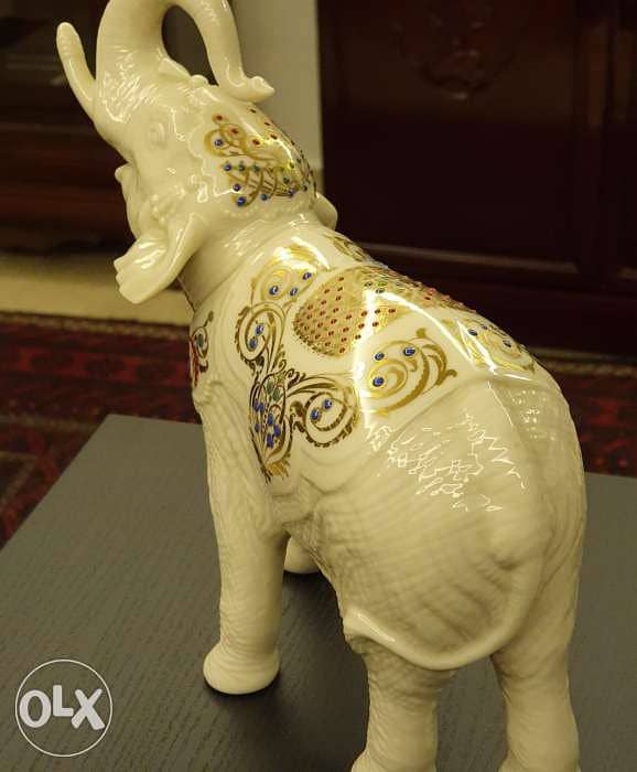 Lenox elephant decorated with  gems 4