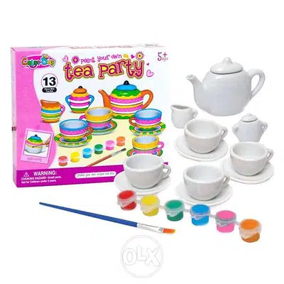 Craft Paint A Ceramic Tea Set Kids Art and Craft Activity