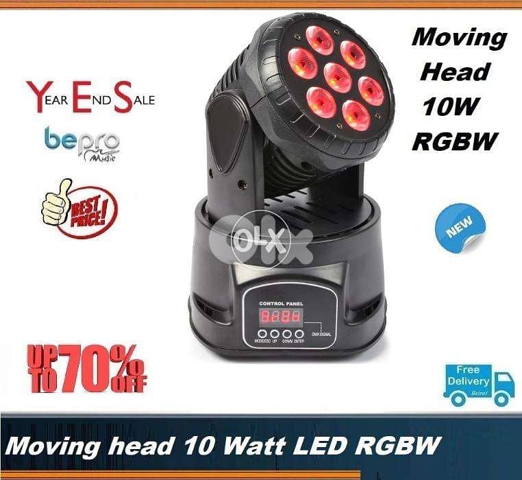 Moving Head Led RGBW 10 watt Lighting Stage 0