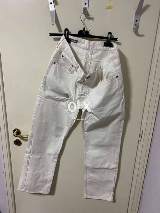 authentic gap white trousers for man like new 0