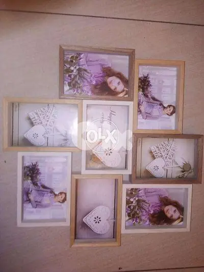 Retro style multi Photo frame 5 to8 photos starting 10$ check photos