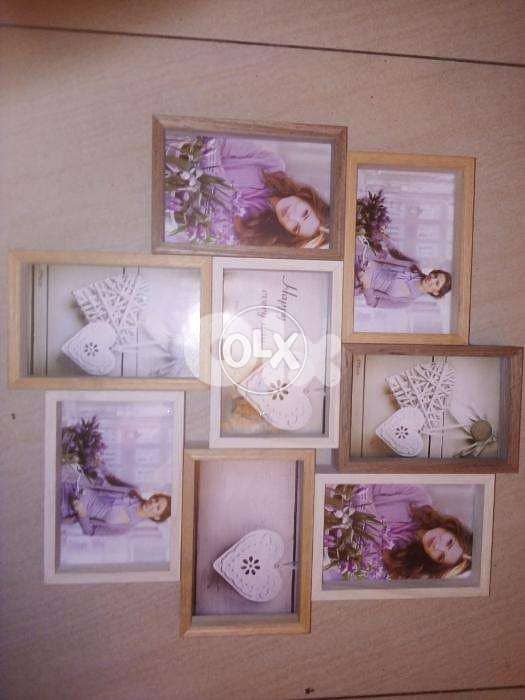 Retro style multi Photo frame 5 to8 photos starting 10$ check photos 0