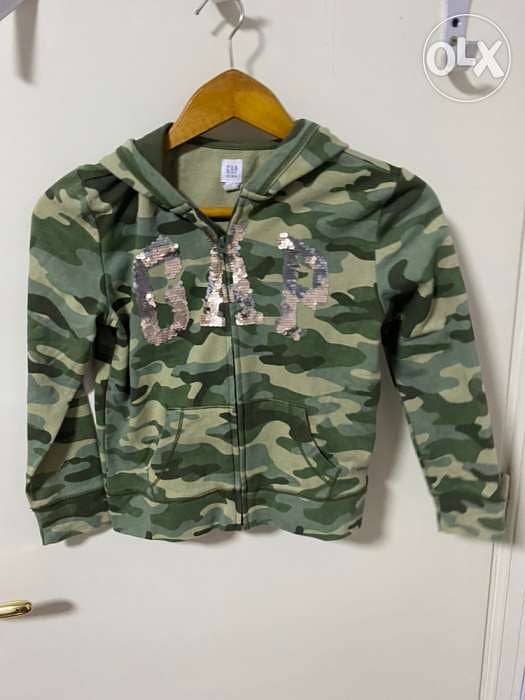 kids gap army hoodie 0