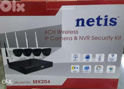 4 camera wirless w dvr w 4 cable