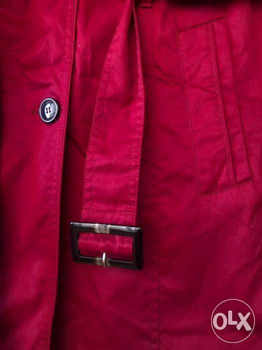 C&A burgundy Trench coat 2