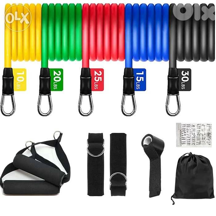100% natural latex Resistance Bands 100lbs 0