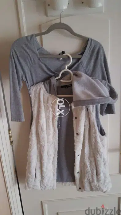 Tally weil twinset fur gilet with top