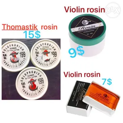 Violin rosin shoulder rest keys
