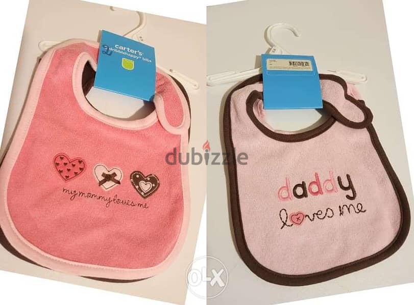 NEW Carter's 2 bibs each one for 7$ or both for 10$ 0