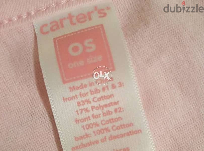 NEW Carter's 2 bibs each one for 7$ or both for 10$ 1