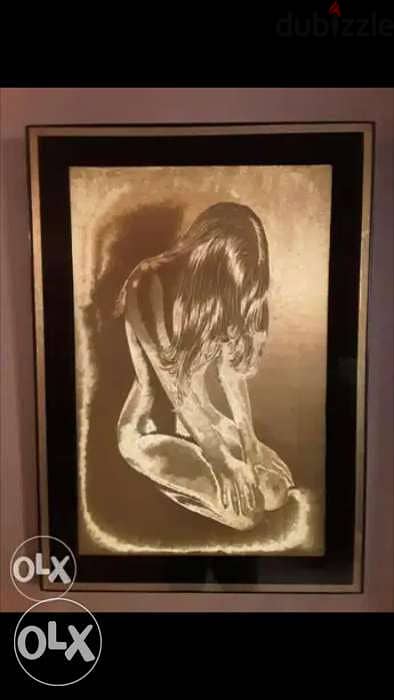 G. O Angerand signed offset lithography on foil 0
